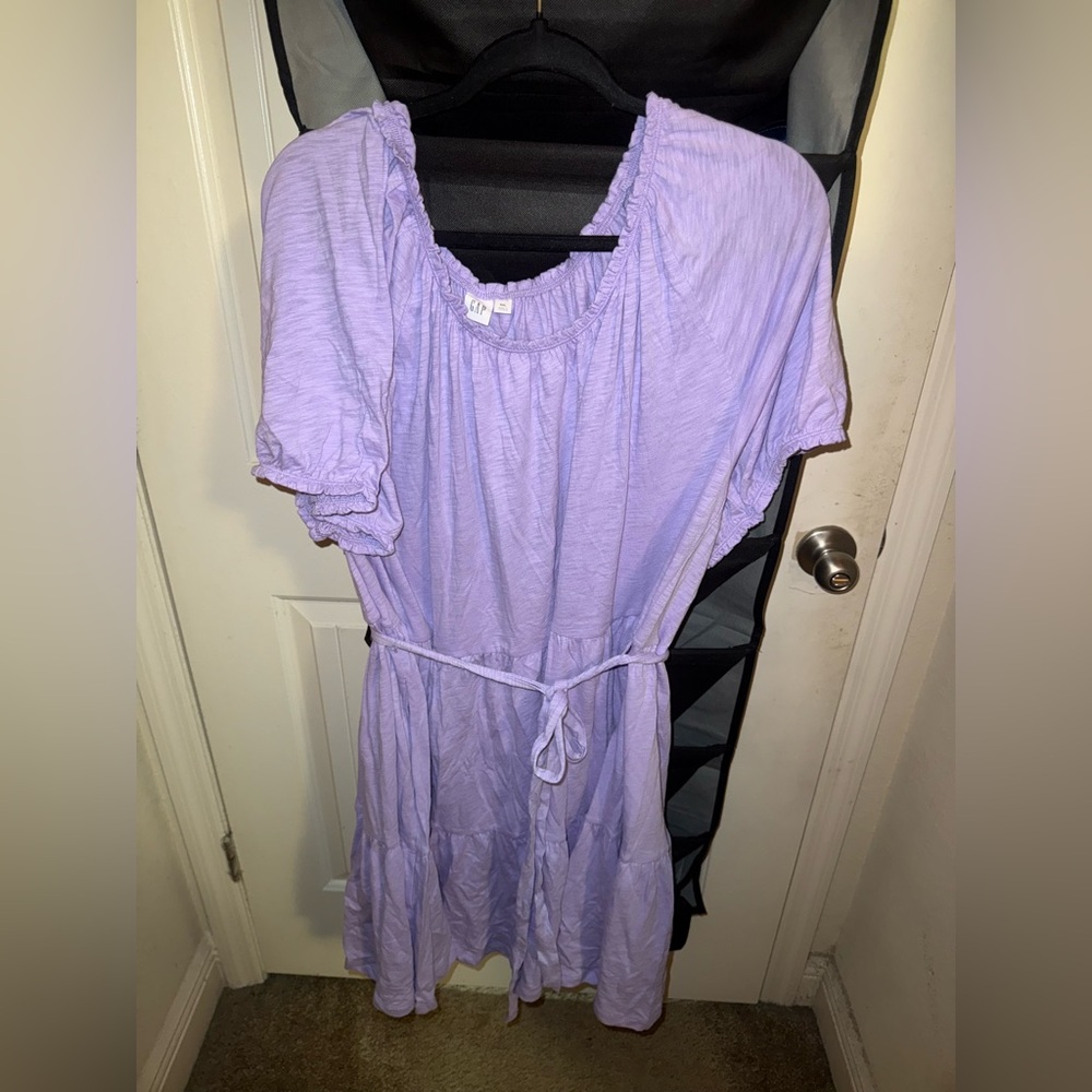 Ruffle T-shirt dress